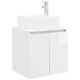 vidaXL Bathroom Vanity Unit Without Sink L49.5xD41xH63cm White