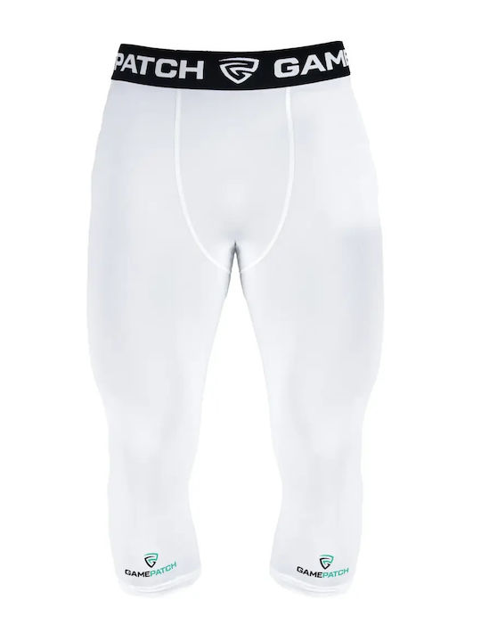 GamePatch Ανδρικό Αθλητικό Κολάν Compression Capri Λευκό