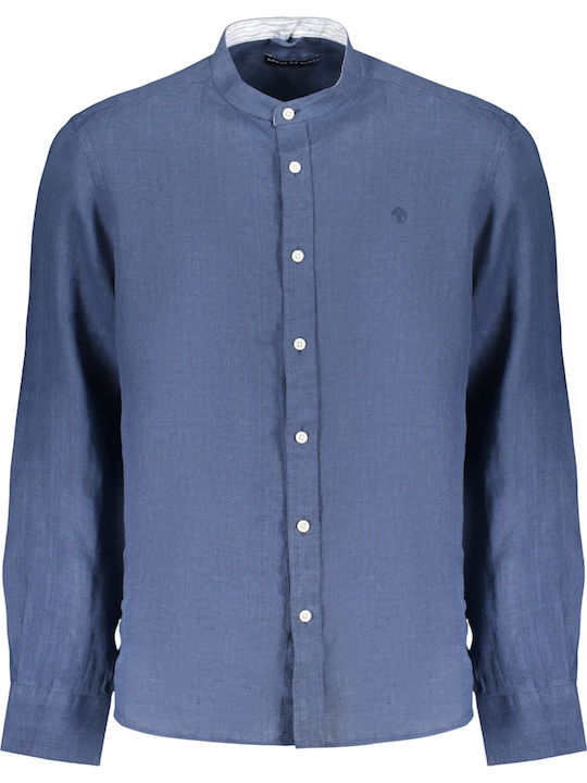 North Sails Long Sleeve Linen Shirt Blue