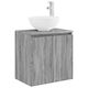 vidaXL Badezimmer Waschtisch-Einheit M49.5xB35xH63cm Grau Sonoma