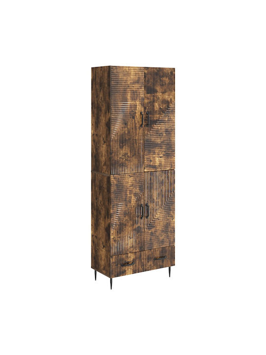 Βιβλιοθήκες Καφέ (2τμχ) 66x34.5x95εκ.