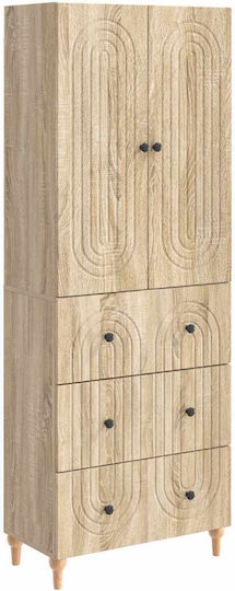 Кафяви Етажерки (2 Броя) 66x34.5x90 см