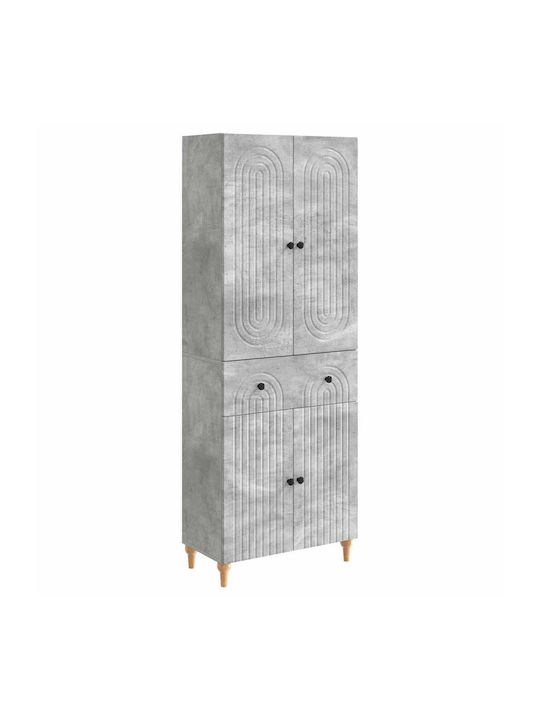 Βιβλιοθήκες Γκρι (2τμχ) 66x34.5x90εκ.