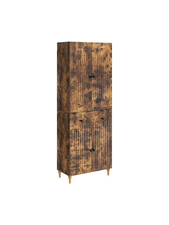 Βιβλιοθήκες Καφέ (2τμχ) 66x34.5x90εκ.