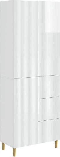 Weißes Bücherregal (2 Stück) 66x34,5x90cm