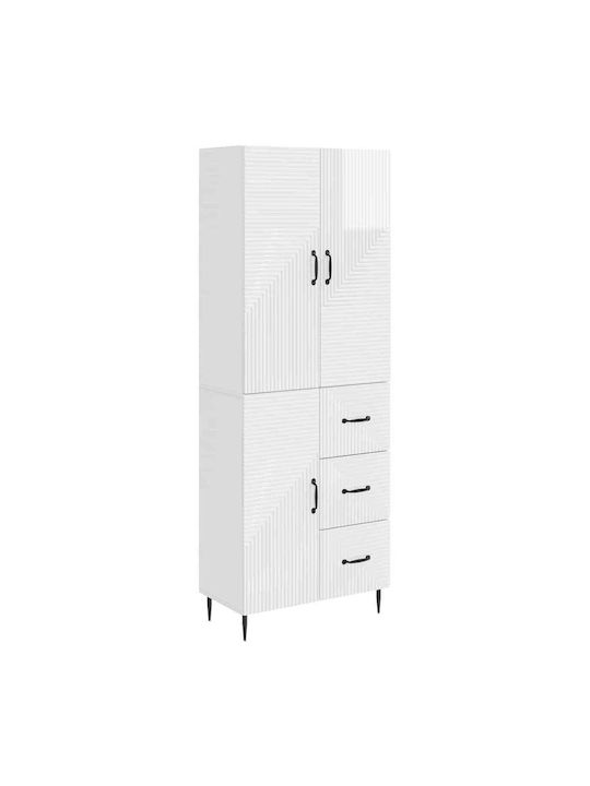 Βιβλιοθήκες Λευκές (2τμχ) 66x34.5x89.5εκ.