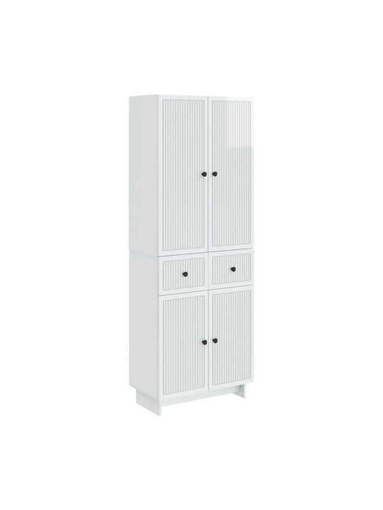 White Bookcases (2 Pieces) 66x34.5x90 cm