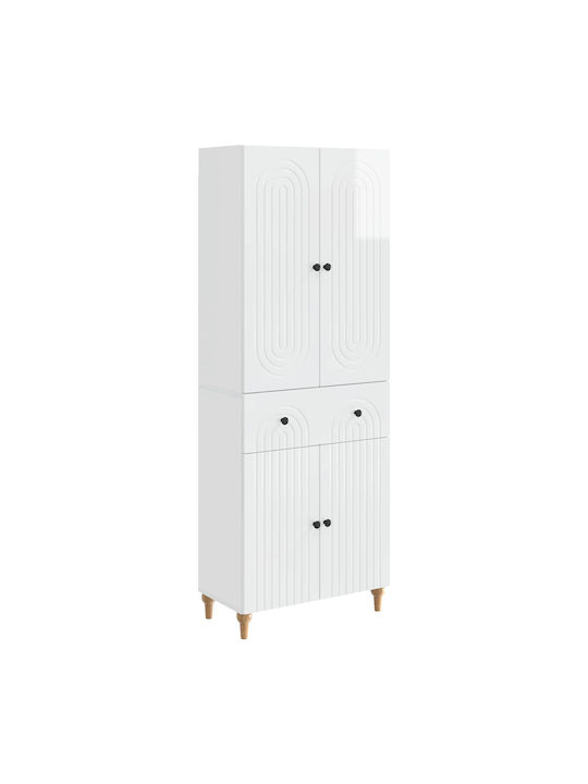 Βιβλιοθήκες Λευκές (2τμχ) 66x34.5x90εκ.
