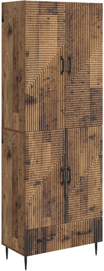 Библиотека Кафява 66x34.5x95см