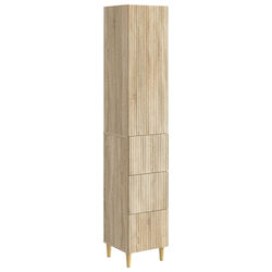 vidaXL Bathroom Column Cabinet Wall Hung M33xD3...