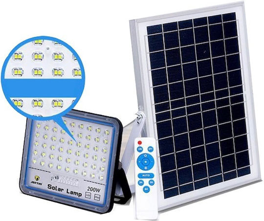 JT Solar LED Flood Light 200W with Photocell and Remote Control