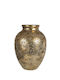 Vază Metalică Bobé Auriu Antic 26x26x36cm