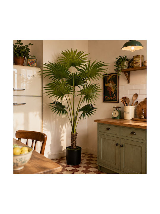 Изкуствено Декоративно Растение Fan Palm Саксия 180см Модерна Декорация
