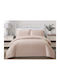 Liolios Home Glenda Coverlet Set Single Polyester Glenda Pink 170x240cm