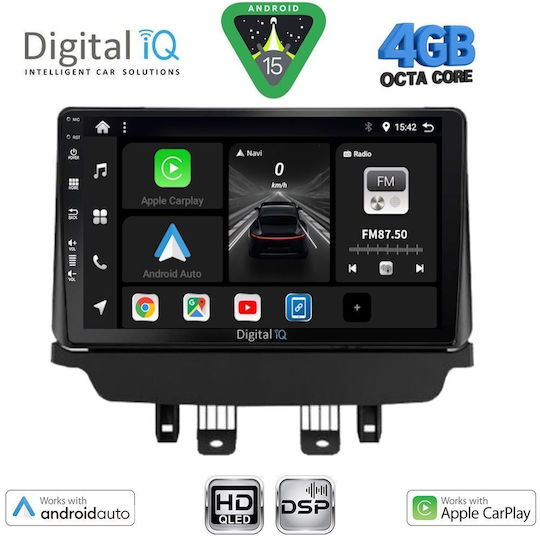 Digital IQ Car Audio System for Mazda 2 2014-2023 Bluetooth USB WiFi GPS Apple CarPlay Android Auto with 9" Touch Screen