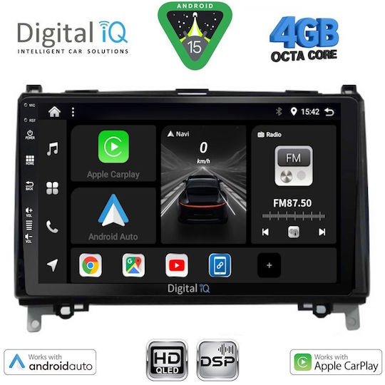 Digital IQ Ηχοσύστημα Αυτοκινήτου για Mercedes-Benz Sprinter / Vito 2007-2019 (Bluetooth/USB/WiFi/GPS/Apple-Carplay/Android-Auto) με Οθόνη Αφής 9"