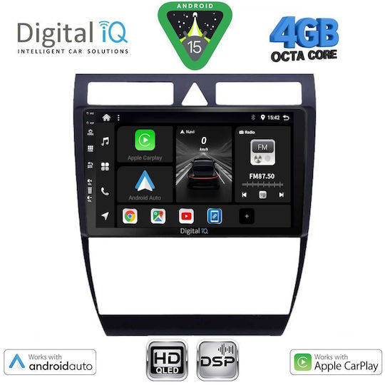Digital IQ Ηχοσύστημα Αυτοκινήτου για Audi A6 1998-2005 (Bluetooth/USB/WiFi/GPS/Apple-Carplay/Android-Auto) με Οθόνη Αφής 9"