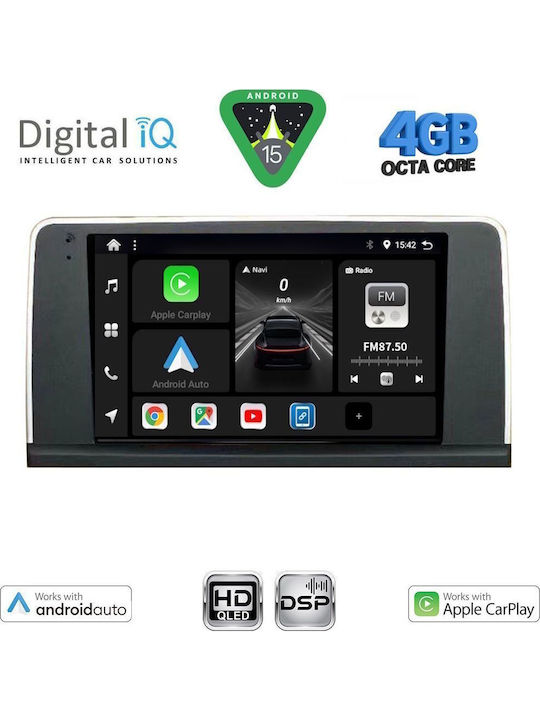Digital IQ Car Audio System for BMW X5 (E70) / X6 (E71) 2013-2016 (Bluetooth/USB/WiFi/GPS/Apple CarPlay/Android Auto) with 9" Touch Screen