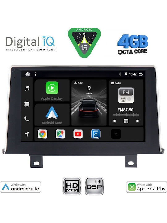 Digital IQ Car Audio System for BMW Series 1 2011-2016 Bluetooth USB WiFi GPS Apple CarPlay Android Auto with 9" Touch Screen