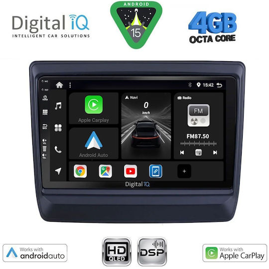 Digital IQ Sistem Audio Auto Isuzu D-Max 2021 Bluetooth USB Wi-Fi GPS Apple CarPlay Android Auto cu Ecran Tactil 9"
