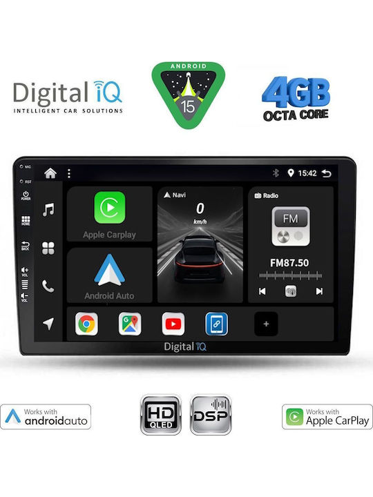 Digital IQ Car Audio System for Kia Ceed 2006-2009 Bluetooth USB WiFi GPS Apple CarPlay Android Auto with 9" Touch Screen