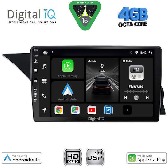 Digital IQ Ηχοσύστημα Αυτοκινήτου για Mercedes-Benz GLK 2008-2012 (Bluetooth/USB/WiFi/GPS/Apple-Carplay/Android-Auto) με Οθόνη Αφής 9"