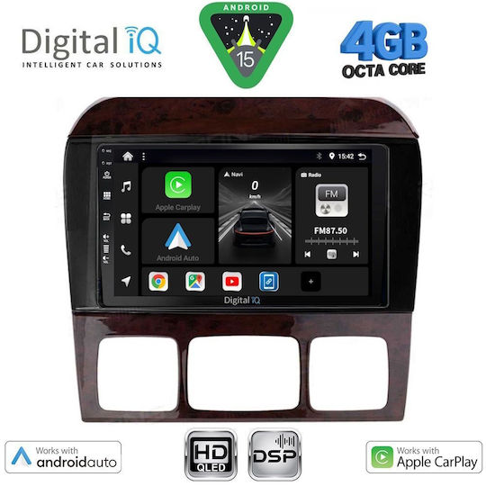 Digital IQ Ηχοσύστημα Αυτοκινήτου για Mercedes-Benz S Class 1998-2005 (Bluetooth/USB/WiFi/GPS/Apple-Carplay/Android-Auto) με Οθόνη Αφής 9"