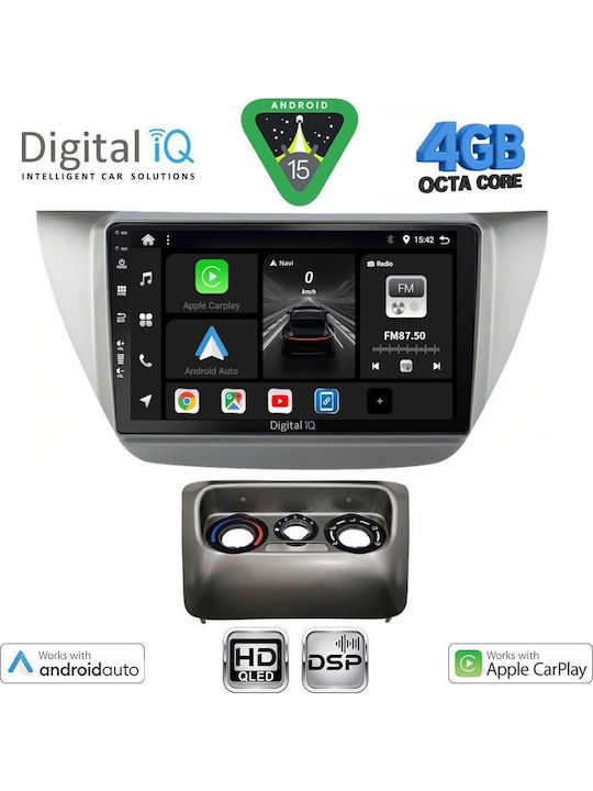 Digital IQ Car Audio System for Mitsubishi Lancer 2000-2007 Bluetooth USB WiFi GPS Apple CarPlay Android Auto with 9" Touch Screen