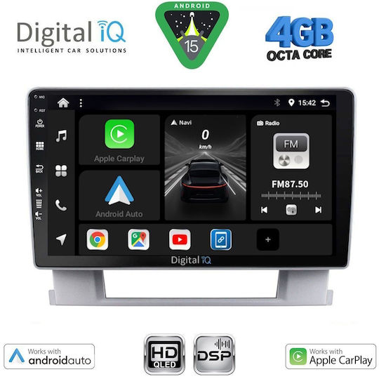 Digital IQ Car Audio System for Opel Astra 2010-2016 Bluetooth USB WiFi GPS Apple CarPlay Android Auto with 9" Touch Screen