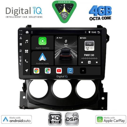 Digital IQ Ηχοσύστημα Αυτοκινήτου για Nissan 370Z 2009-2012 (Bluetooth/USB/WiFi/GPS/Apple-Carplay/Android-Auto) με Οθόνη Αφής 9"