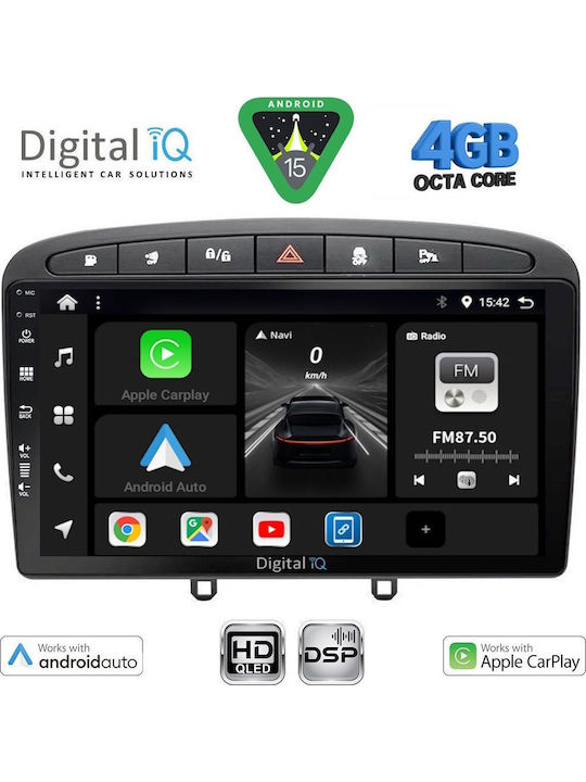 Digital IQ Car Audio System for Peugeot 308 RCZ 2007-2012 with Touch Screen 9" Digital IQ BXF 16513BL CPAA