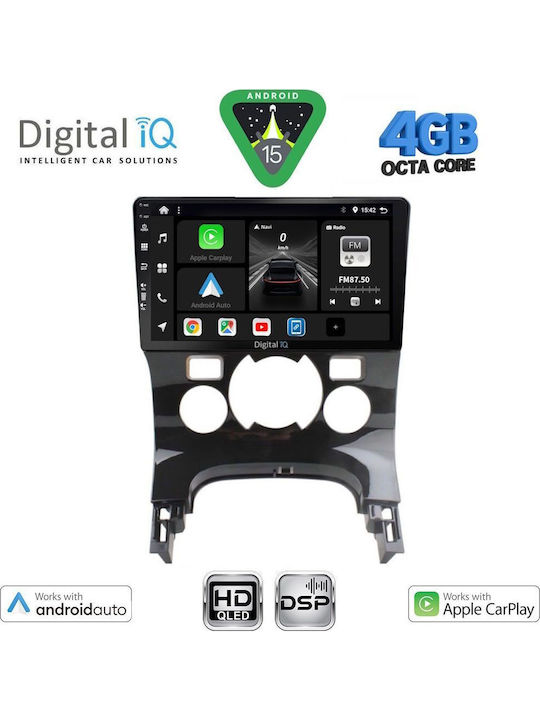 Digital IQ Car Audio System for Peugeot 3008 2008-2016 with Clima Bluetooth USB WiFi GPS Apple CarPlay Android Auto with 9" Touch Screen
