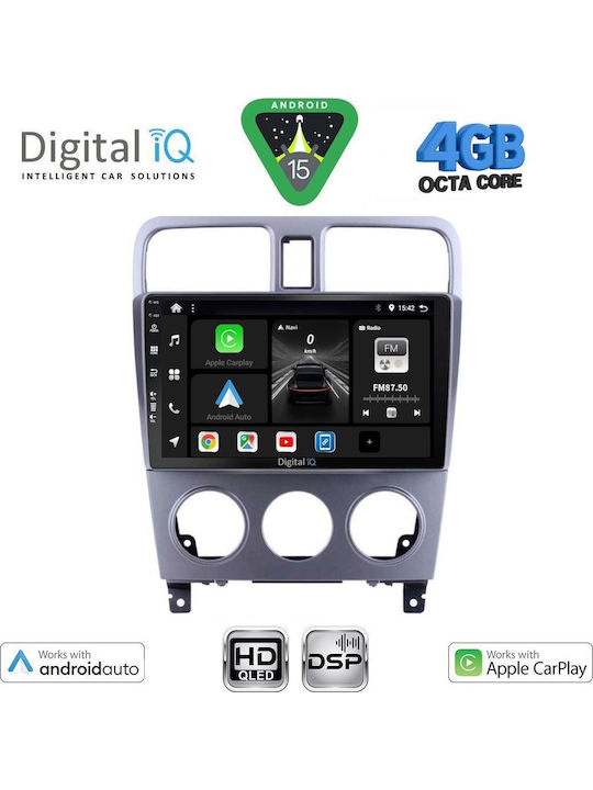 Digital IQ Car Audio System for Subaru Forester 2002-2008 Bluetooth USB WiFi GPS Apple CarPlay Android Auto with 9" Touch Screen