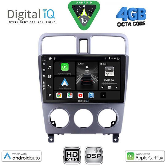 Digital IQ Ηχοσύστημα Αυτοκινήτου για Subaru Forester 2002-2008 (Bluetooth/USB/WiFi/GPS/Apple-Carplay/Android-Auto) με Οθόνη Αφής 9"