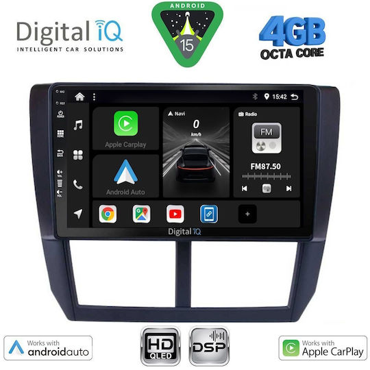 Digital IQ Car Audio System for Subaru Forester / Impreza 2008-2013 (Bluetooth/USB/WiFi/GPS/Apple CarPlay/Android Auto) with 9" Touch Screen
