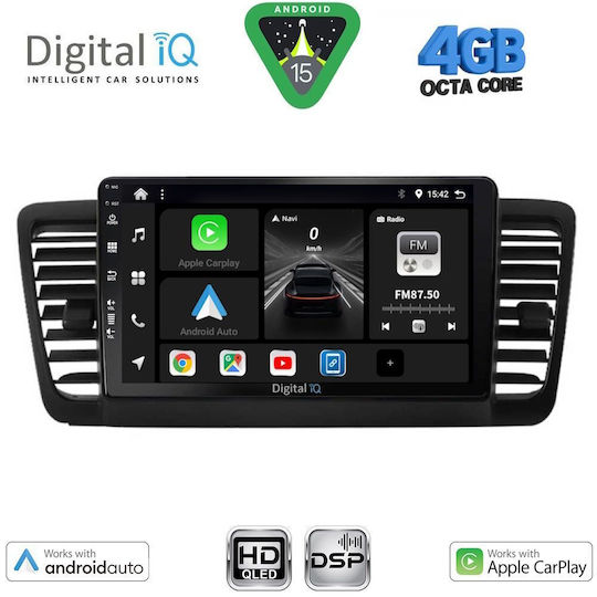 Digital IQ Ηχοσύστημα Αυτοκινήτου για Subaru Legacy / Outback 2002-2008 (Bluetooth/USB/WiFi/GPS/Apple-Carplay/Android-Auto) με Οθόνη Αφής 9"