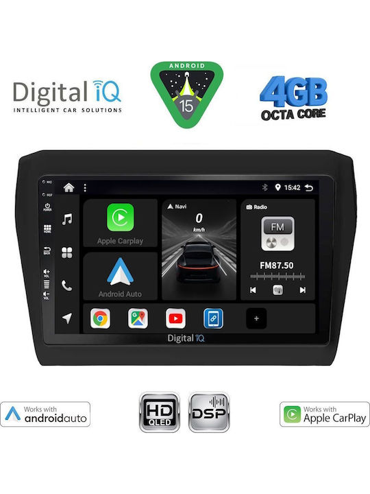 Digital IQ Car Audio System for Suzuki Swift 2017-2022 with Touch Screen 9"