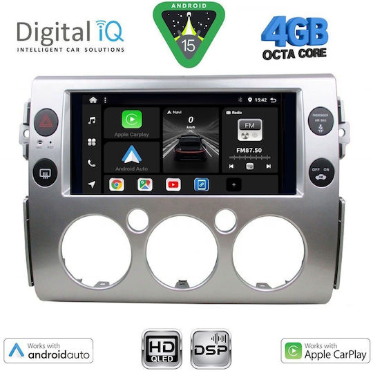 Digital IQ Ηχοσύστημα Αυτοκινήτου για Toyota FJ 2007-2013 (Bluetooth/USB/WiFi/GPS/Apple-Carplay/Android-Auto) με Οθόνη Αφής 9"