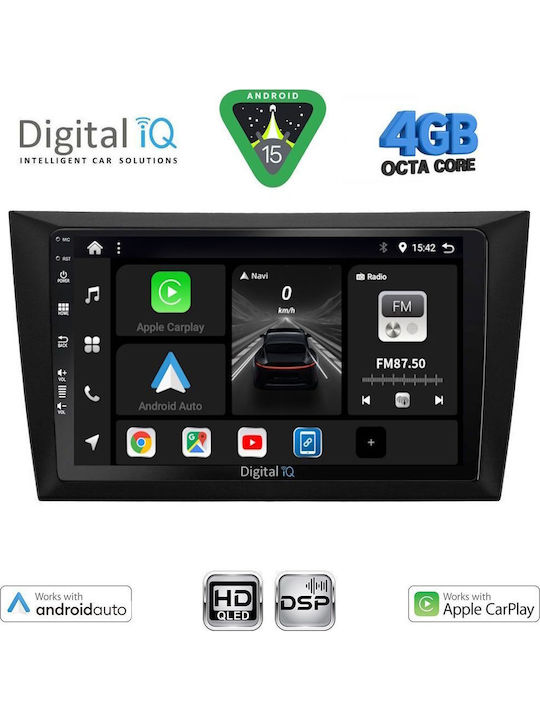 Digital IQ Car Audio System for Volkswagen Golf 2009-2012 Bluetooth USB WiFi GPS Apple CarPlay Android Auto with 9" Touch Screen
