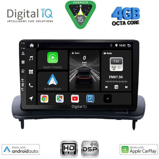 Digital IQ Car Audio System for Volvo C30 / S40 2004-2013 (Bluetooth/USB/WiFi/GPS/Apple CarPlay/Android Auto) with 9" Touch Screen