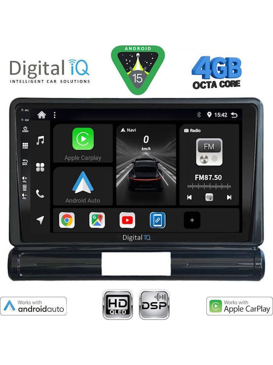 Digital IQ Car Audio System for Citroen C3 / DS3 2016 with Touch Screen 9" DIGITAL IQ BXF 16093L CPAA Bluetooth USB Wi-Fi GPS Apple CarPlay Android Auto