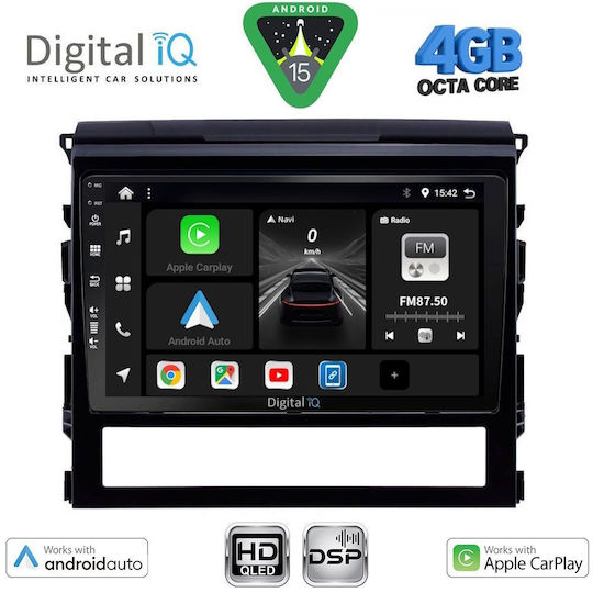 Digital IQ Ηχοσύστημα Αυτοκινήτου για Toyota Land Cruiser 2016-2019 (Bluetooth/USB/WiFi/GPS/Apple-Carplay/Android-Auto) με Οθόνη Αφής 9"