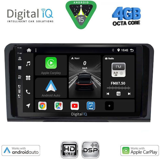 Digital IQ Car Audio System for Mercedes-Benz ML / GL Class 2005-2011 Bluetooth USB WiFi GPS Apple CarPlay Android Auto with 9" Touch Screen