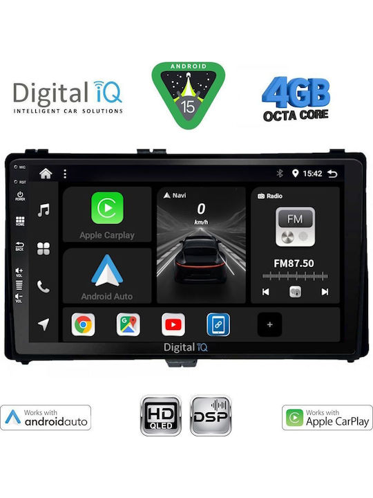 Digital IQ Car Audio System for Toyota Auris Aygo X Corolla 2017-2019 Bluetooth USB Wi-Fi GPS Apple CarPlay Android Auto with 9 Inch Touch Screen DIGITAL IQ BXF 16703 CPAA