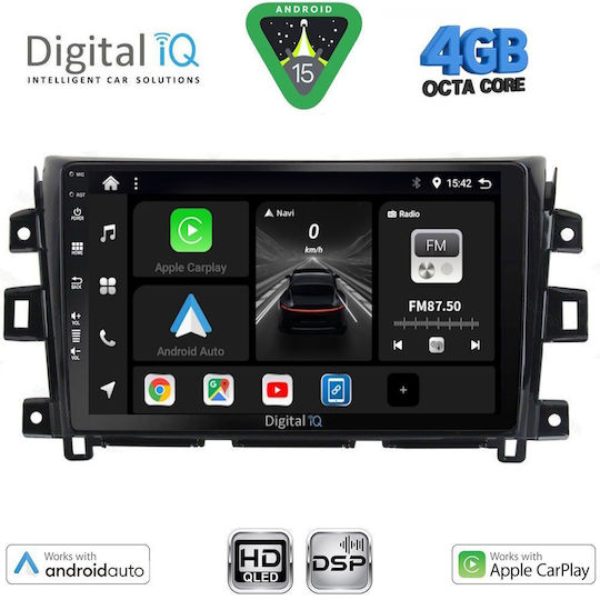 Digital IQ Ηχοσύστημα Αυτοκινήτου για Nissan Navara 2016 (Bluetooth/USB/WiFi/GPS/Apple-Carplay/Android-Auto) με Οθόνη Αφής 10"