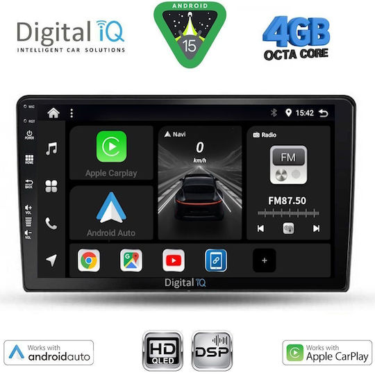 Digital IQ Car Audio System for Ford Fiesta 2017 with Touch Screen 10" Digital IQ BXF 16155_CPAA Bluetooth USB Wi-Fi GPS Apple CarPlay Android Auto