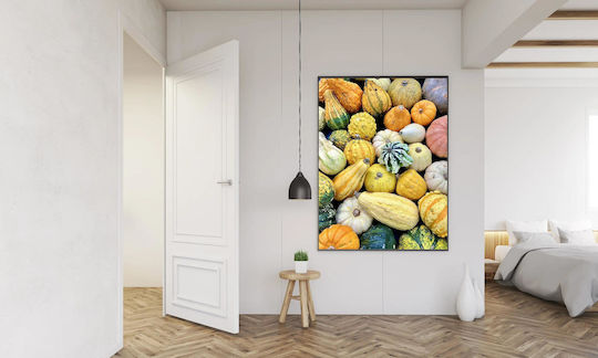 iLovePrints Gemälde Bunte Kürbisse Kürbisse 100x150