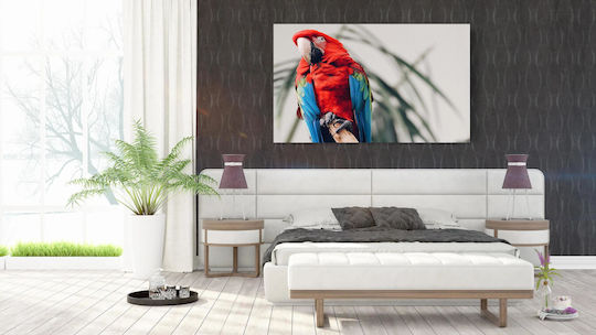 Панел Colorful Parrot On A Branch Многоцветен Папагал На Клон 100x70