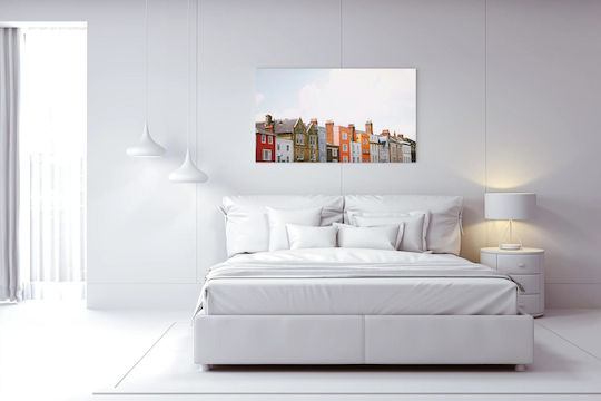 Πίνακας Colorful Row Houses Πολύχρωμα Σπίτια 100x70