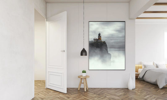 Painting Misty Lighthouse On A Cliff Misty Lighthouse On A Cliff 100x150